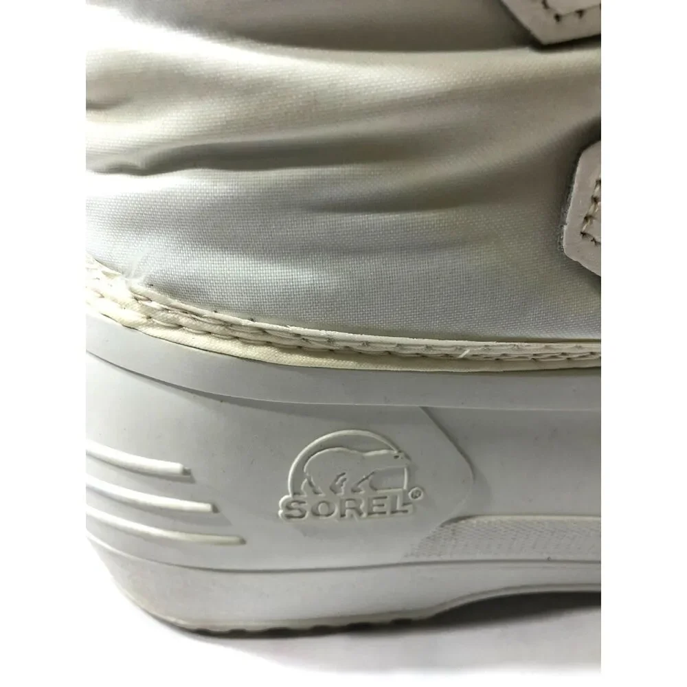 Vtg 90s Sorel Kaufman Canada White Winter Snow Boot Duck Ski Cabin Core Size 9
